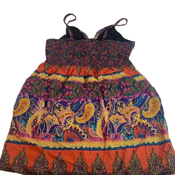 Lane Bryant Women's Size 18 Boho Paisley Print long tank tunic Multicolor - Picture 8 of 8